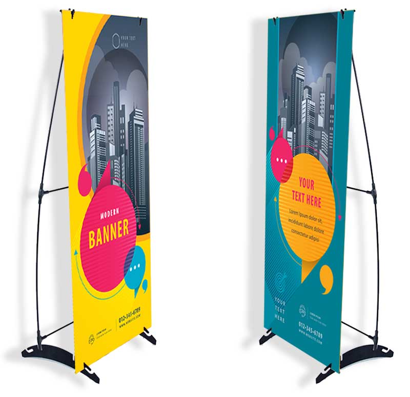 Banner Stands | H Banner Stand (24″ x 63″) | Image Square Printing